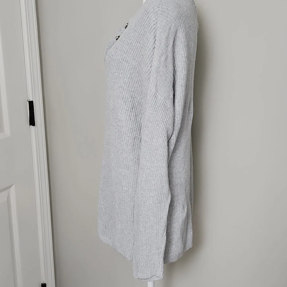 Aerie Women's Gray Heanley Oversized Knit Sweater Size S - Picture 9 of 13